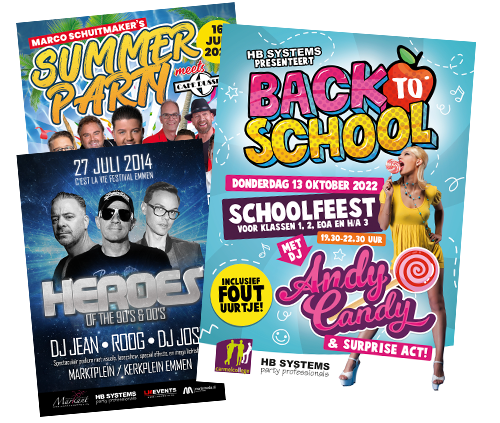 Artiestpromotie.nl uw adres voor het ontwerpen van posters voor artiesten en festivals